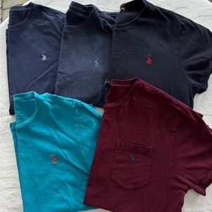 Polo by Ralph Lauren Men's Short Sleeve Tees - Navy, Blue, Black, Teal, Burgundy
